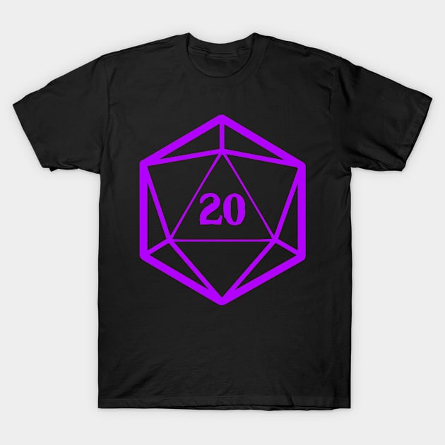 D20 T-Shirt by TeeNoir